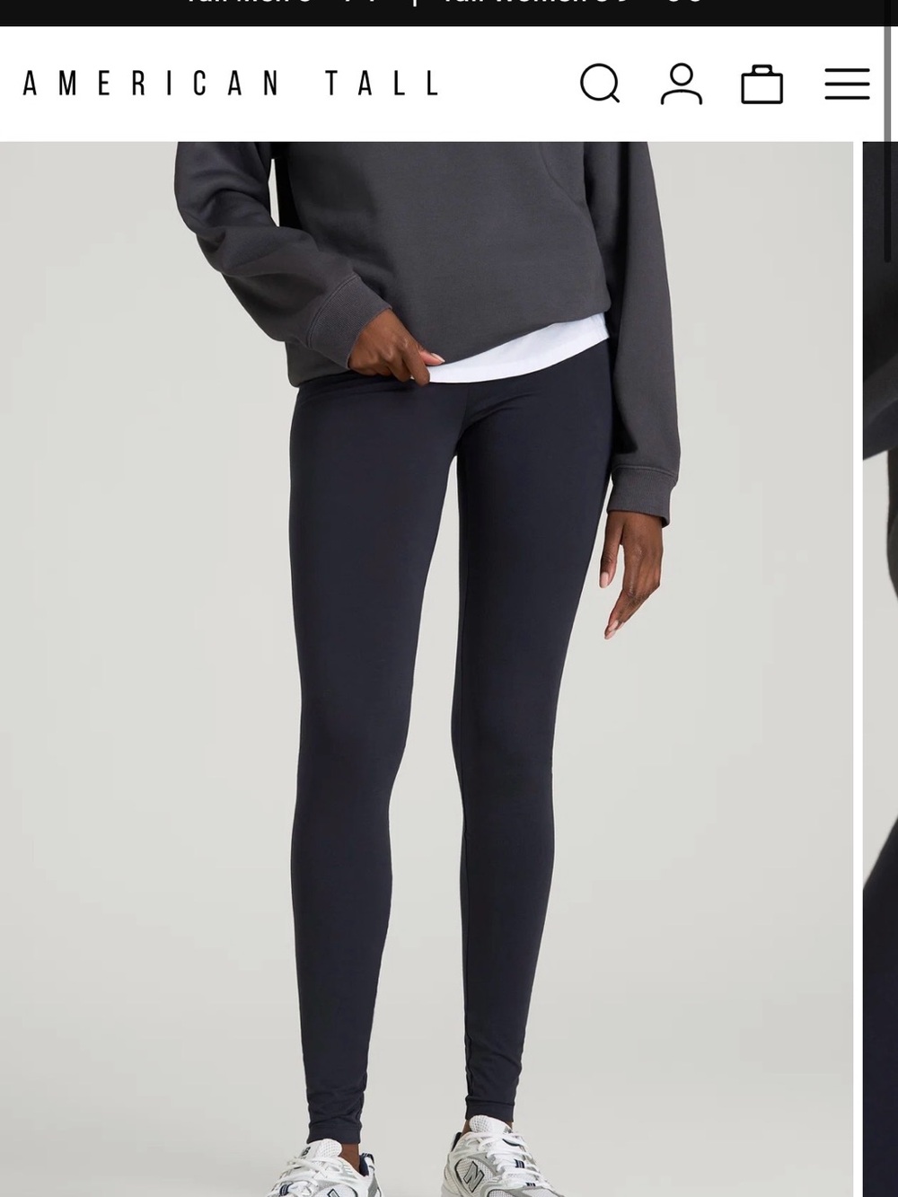 Navy American Tall size Small High-Rise Leggings